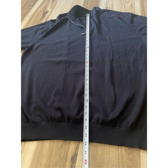 ROCHESTER Black Cotton /Cashmere Men’s Sweater XLT - Picture 5 of 7